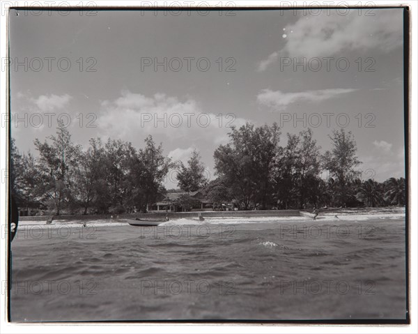 Water-skiing at Shelly Beach Hotel, Mombasa