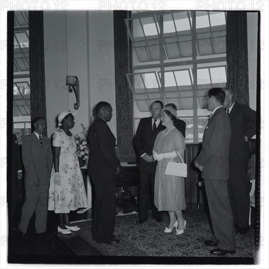 HM the Queen Mother at County Hall, Nairobi