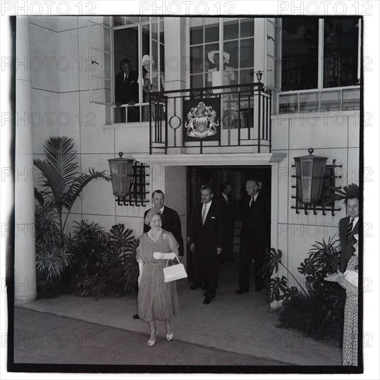 HM the Queen Mother at County Hall, Nairobi