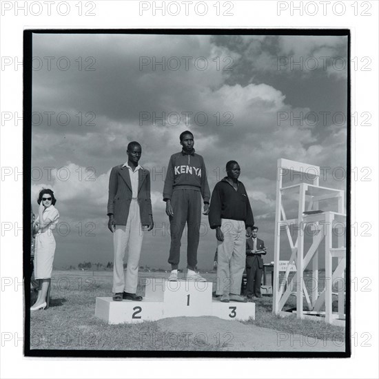 Post Office sports competition medal ceremony