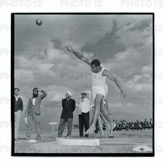 Post Office sports competition shot put