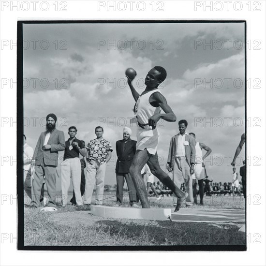 Post Office sports competition shot put