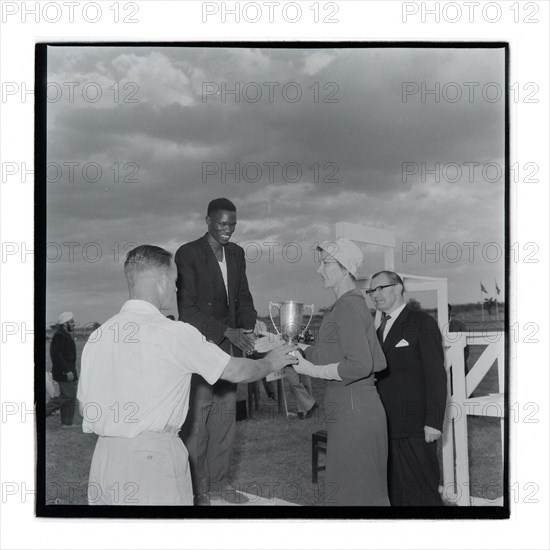 Post Office sports competition medal ceremony