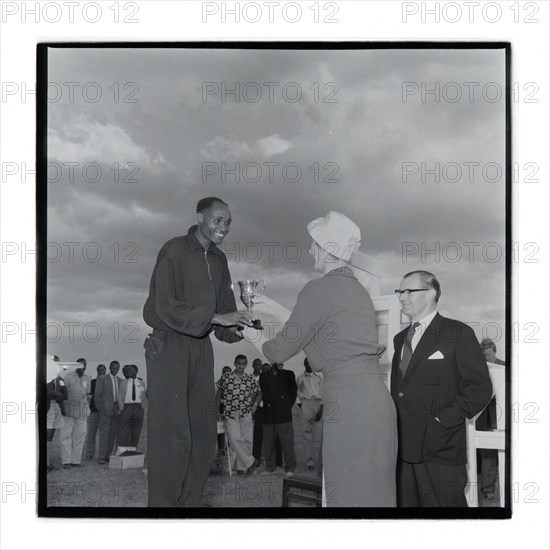 Post Office sports competition medal ceremony