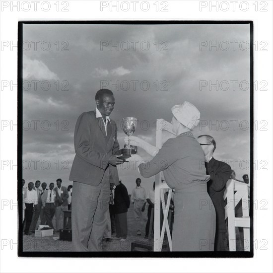 Post Office sports competition medal ceremony