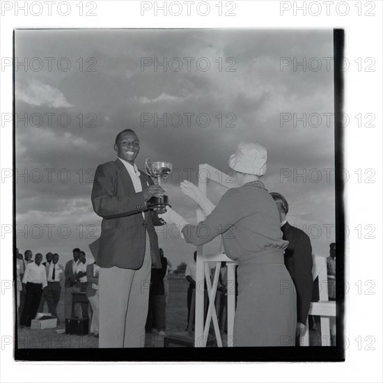 Post Office sports competition medal ceremony