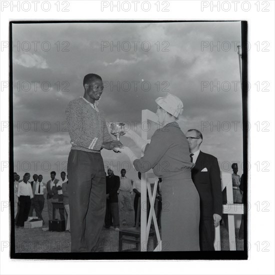 Post Office sports competition medal ceremony