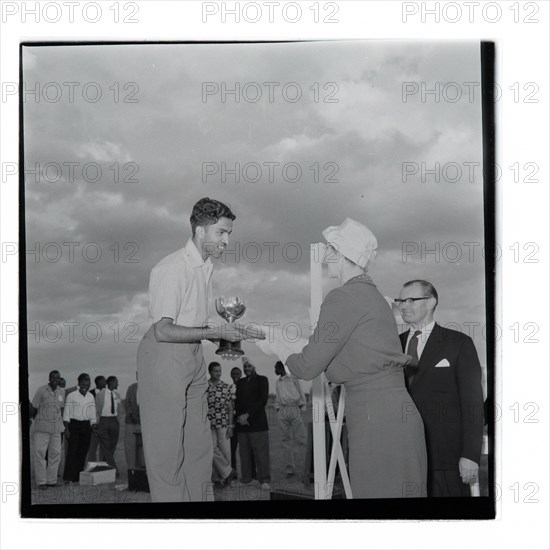 Post Office sports competition medal ceremony