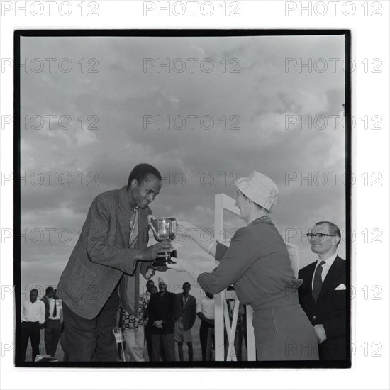 Post Office sports competition medal ceremony