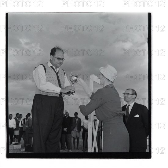 Post Office sports competition medal ceremony