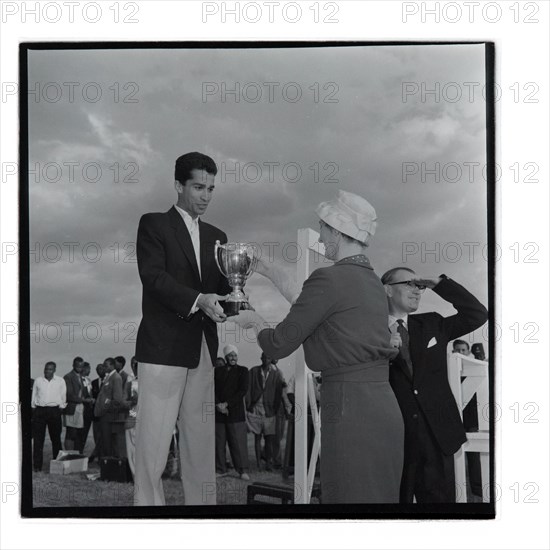 Post Office sports competition medal ceremony