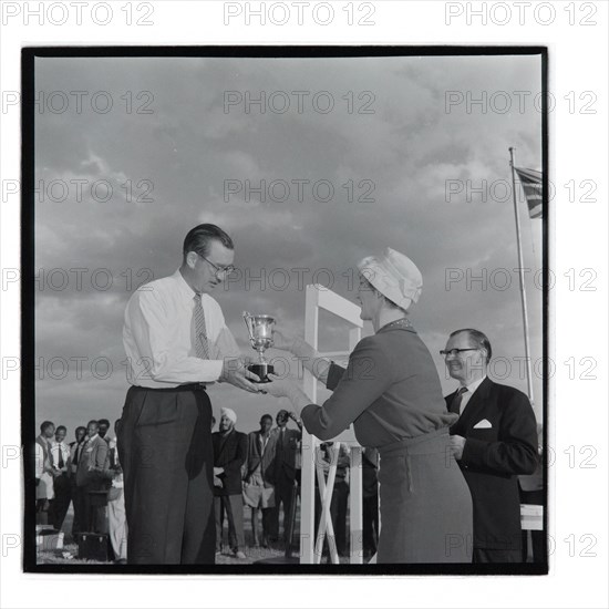 Post Office sports competition medal ceremony