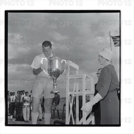 Post Office sports competition medal ceremony