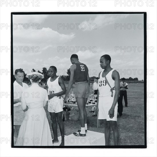 Post Office sports competition medal ceremony