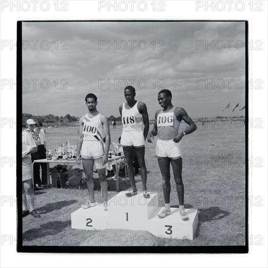 Post Office sports competition medal ceremony