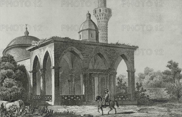 Ottoman Empire. Turkey. Nicea (today Iznik). Nicea church. Engraving by Lemaitre, Preaux and E. Gibert. Historia de Turquia, by Joseph Marie Jouannin (1783-1844) and Jules Van Gaver, 1840.