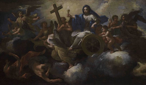 Giovanni Odazzi (1663-1731). Italian painter. Allegory of Faith or Triumph of Faith. National Museum of Fine Arts. Valletta. Malta.