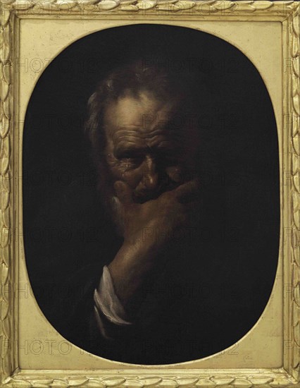 Heraclitus of Ephesus (544-484 BC). Greek philosopher. Portrait of Heraclitus the Philosopher, ca.1618, by David de Haen (1585-1622). Oil on canvas. National Museum of Fine Arts. Valletta. Malta.