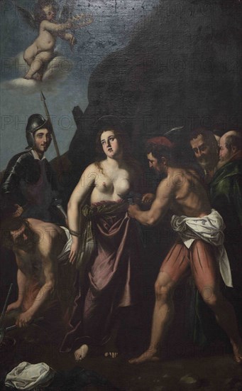 Giovanni Baglione (1566-1643). Italian Baroque painter. Martyrdom of Saint Agatha. Oil on canvas. National Museum of Fine Arts. Valletta. Malta.