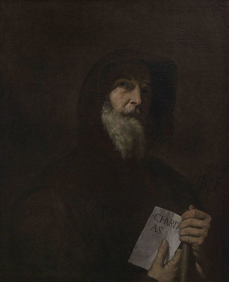 Saint Francis of Paola (1416-1507). Italian mendicant friar. Founder of the Order of Minims. Portrait by Jusepe de Ribera (1591-1652). Oil on canvas. National Museum of Fine Arts. Valletta. Malta.