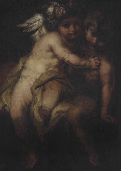 Unknown artist. Venus and Cupid, 1600s. Oil on canvas. National Museum of Fine Arts. Valletta. Malta.