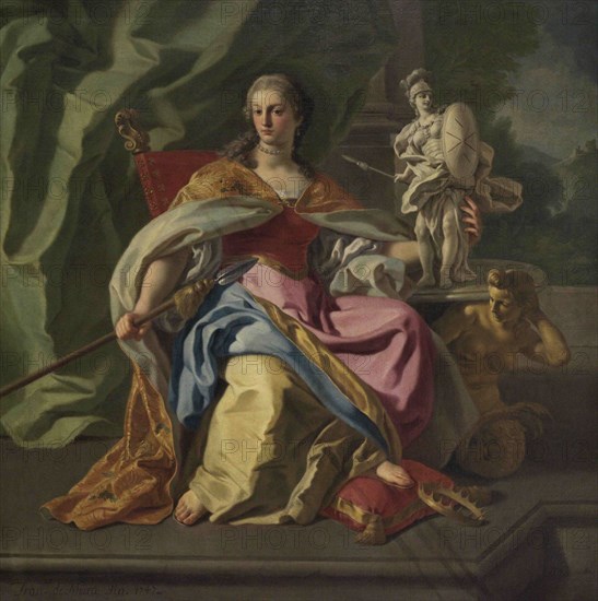 Francesco de Mura (1696-1782). Italian baroque painter. Allegory of the nobility of the Order of Saint John, 1747. Oil on canvas. National Museum of Fine Arts. Valletta. Malta.