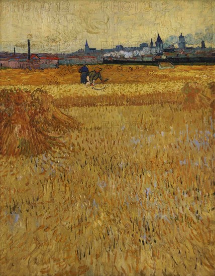 Vincent Van Gogh (1853-1890). Dutch post-impressionist painter. The Harvesters, 1888. Oil on canvas (73 x 54 cm). Rodin Museum. Paris. France.