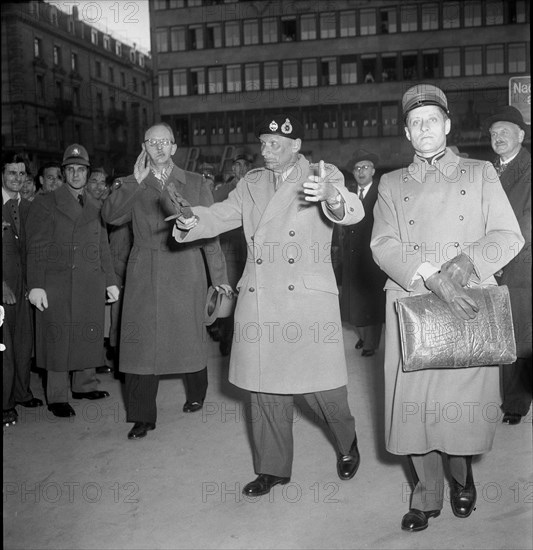 Field Marshal Montgomery in Zurich, 1949