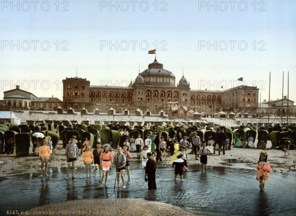 The Strand and Kursaal, around 1895, Historical, digitally restored reproduction from an original from the 19th century.