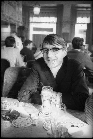 Walther Kauer in a restaurant 1969.