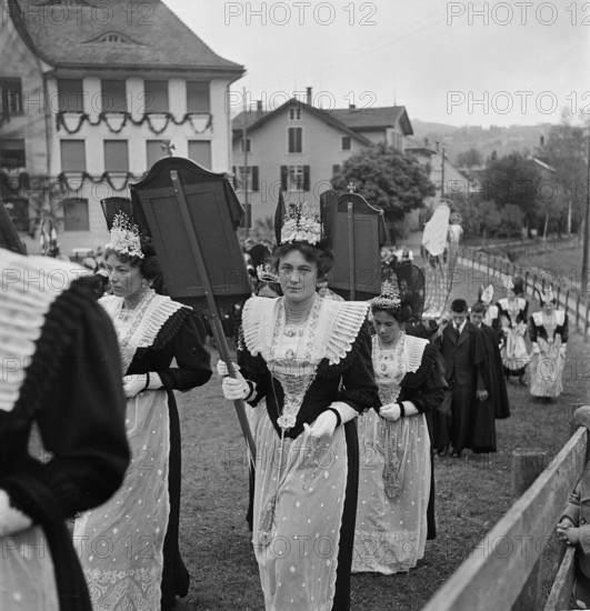 Corpus Christi procession in Appenzell in 1940.