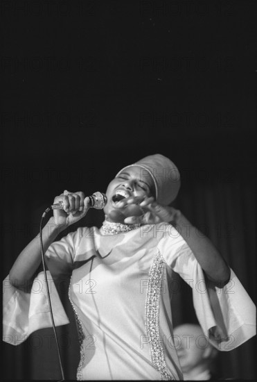 Miriam Makeba in concert, 1969.