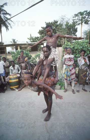 Group of children from Togo 1983.