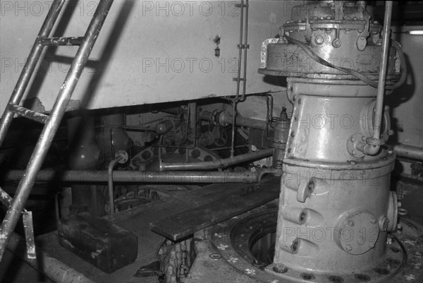 Burst pipe, Waggital power station 1970.