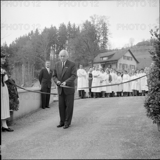 Opening of Swiss serum and vaccination Institute 1956.