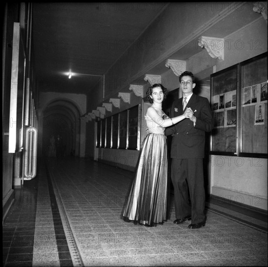 Dancing Couple at the Polyball 1952.