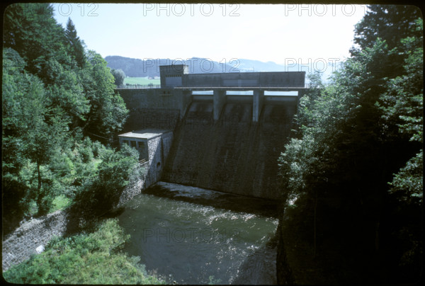 Dam lake of Sihl, 1983.