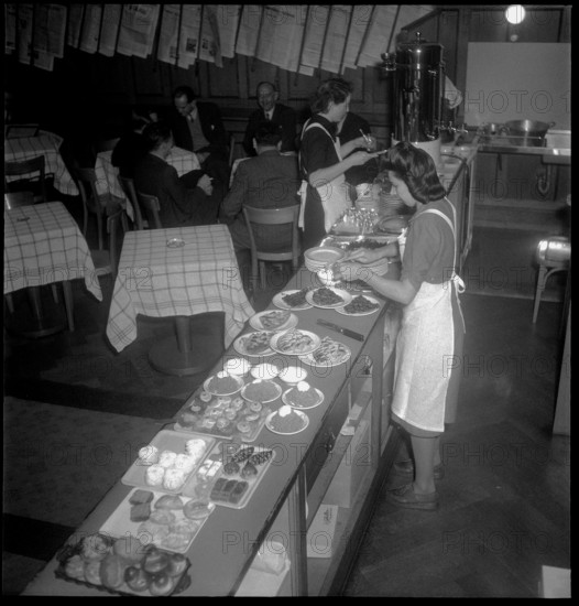 Federal Parliament , Cafeteria; 1949.