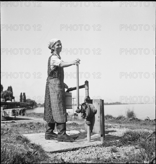 Washing at Lake Constance, 1944.