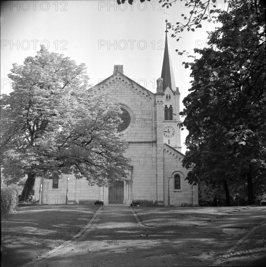 St. Germain collegiate church in Moutier 1959.