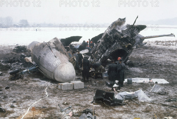 Crash of a Iljuschin II-18 in Kloten.