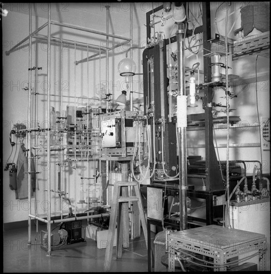Experiment facilities, Institute of chemistry, ETH Zurich 1955.