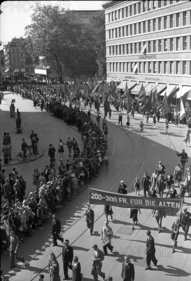 May Day rallies in Zurich 1946.