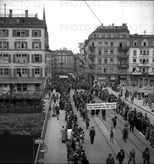 May Day rallies in Zurich 1943.