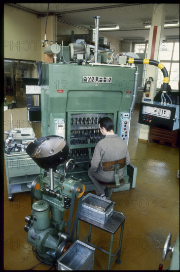 Swiss munitions factory Thun 1980.