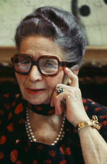 Hulda Zumsteg in Kronenhalle restaurant in Zurich 1978.