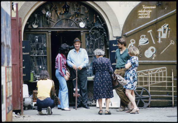 Prag: junk dealer, 1974.