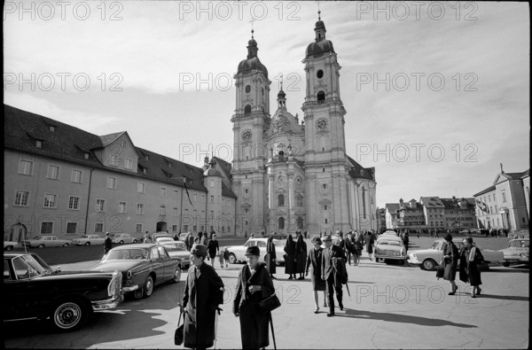 Monastery church St. Gallen 1966.