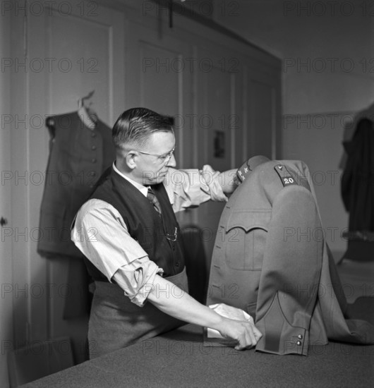 Tailoring of uniforms; 1939.