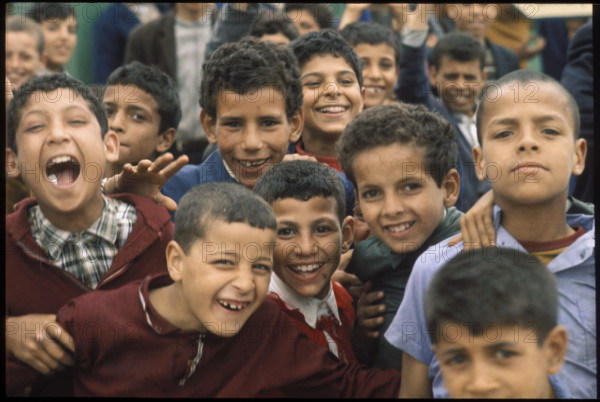 Smiling children, Algeria.
